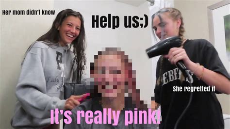 Dying My Bestfriends Hair PINK YouTube