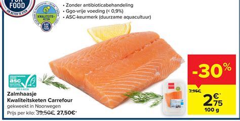 Zalmhaasje Kwaliteitsketen Carrefour 100g Promotie Bij Carrefour