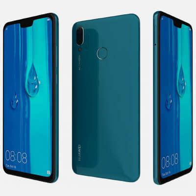 Huawei Y9 2019 Blue 3D Model By Rever Art