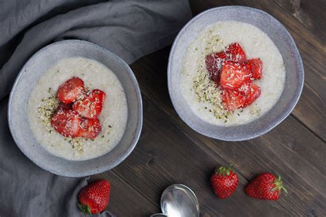 Buchweizen Porridge Mit Erdbeeren Veganes Gf Rezept