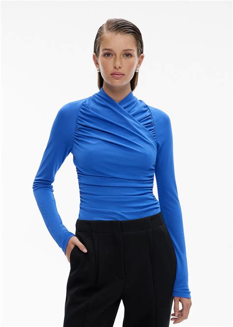 Jersey Wrap Top Za