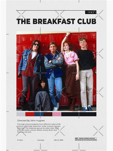 "The breakfast club movie poster 1985, comedy" Poster for Sale by ...