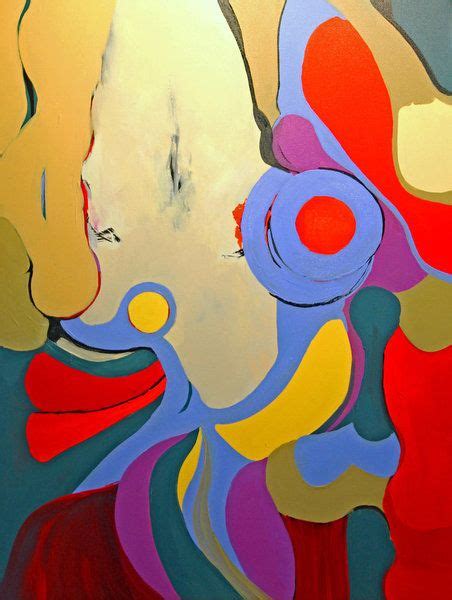 This Bold Abstract Painting By Artist Barbara Krupp Is A One Of A Kind