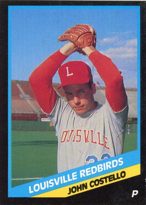 1988 Cmc Louisville Redbirds 1 John Costello Trading Card Database