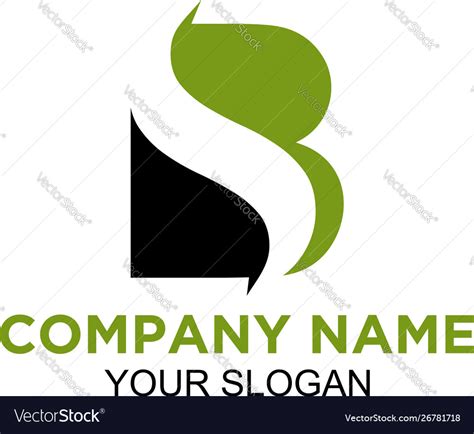 Bs Finance Logo Design Royalty Free Vector Image