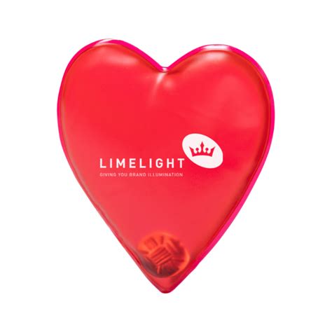 Branded Heart Hand Warmer Limelight Publicity