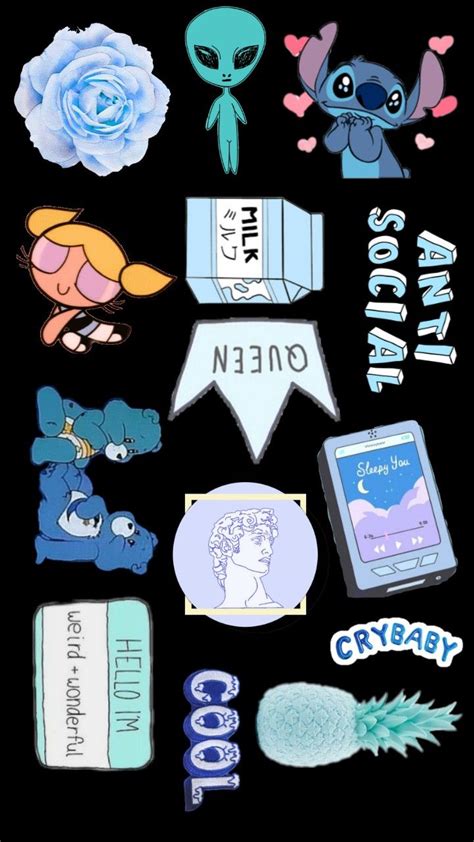 41 Desain Stiker Aesthetic Paling Trend