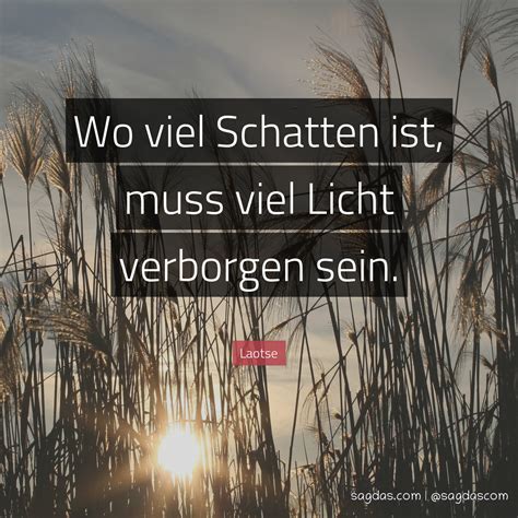 Laotse Zitat Wo Viel Schatten Ist Muss Viel Licht Sagdas