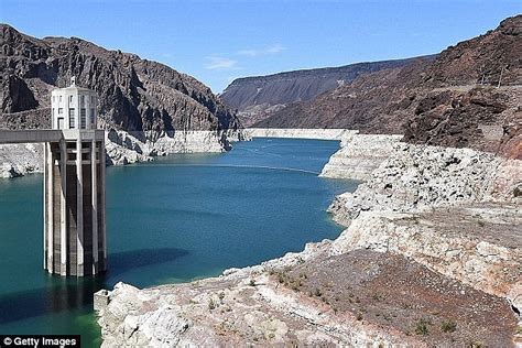 Hoover Dam Bathtub Ring Shows Level Of Lake Mead Dropping Amid