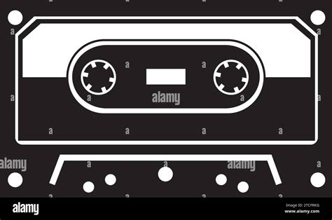 Isolated Monochrome Retro Cassette Icon Vector Stock Vector Image And Art Alamy