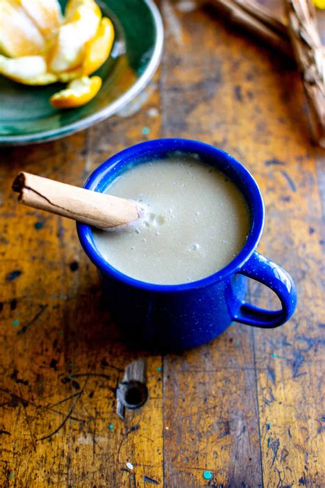 Vegan Atole {Warm Cinnamon and Corn Drink} | ¡HOLA! JALAPEÑO