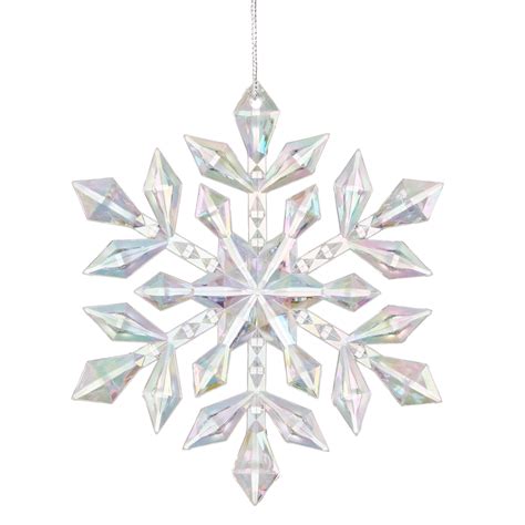 CANVAS White Collection Decoration Iridescent Snowflake Christmas