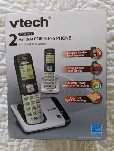 Vtech Cs6719 2 2 Handset Cordless Phone System W Caller Id New Open Box Ebay