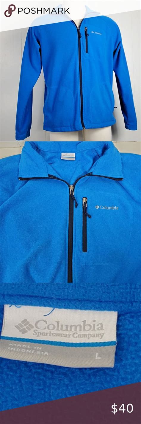 Columbia Zip Up Fleece Jacket Fleece Jacket Clothes Design Jackets