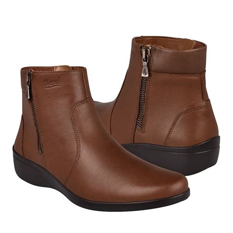 pappomania Botas clásicas para dama flexi 18120 piel café