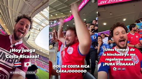 Luisito Comunica celebra el triunfo de Costa Rica ante Japón YouTube