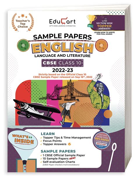 Educart CBSE Class 10 ENGLISH LANGUAGE And LITERATURE Sample Papers