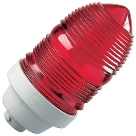 Sinalizador Noturno Topo Predio Tramontina 1lamp Aluminio Vermelho