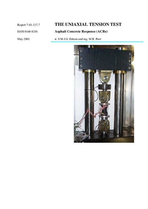 Pdf The Uniaxial Compression Test