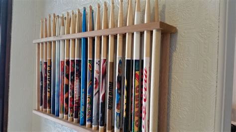 Drum Stick Display Drumstick Holder Hold18 Pair Custom Made New