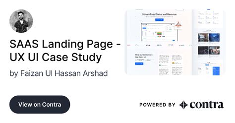 Saas Landing Page Ux Ui Case Study By Faizan Ul Hassan Arshad