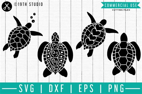 Sea Turtle Svg Sea Turtle Svg Bundle Png Dxf Eps Cut Files The Best