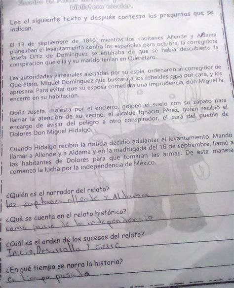 Lee El Siguiente Texto Y Despu S Contesta Las Preguntas Que Se Indican