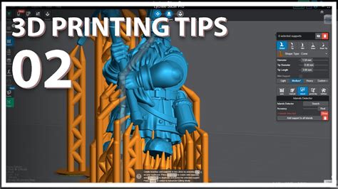 How To Support Stl 3d Printed Miniatures In Lychee 3d Printing Tips 02 Youtube