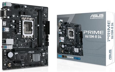 Asus Prime H610m R D4 Intel H610 Soket 1200 Ddr4 3200mhz M 2 Matx Anakart