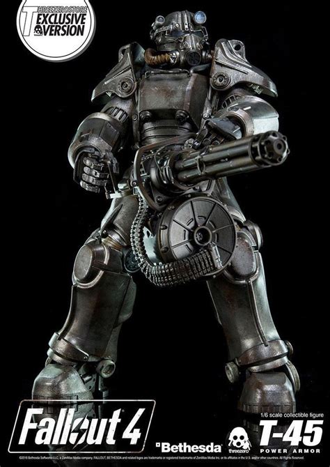 Threezero Fallout 4 T 45 Power Armor Figure Exclusive Edition With