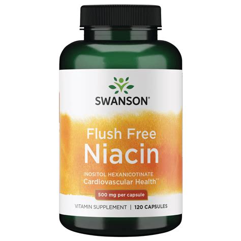 Swanson Flush Free Niacin 500 Mg 120 Capsules Walmart