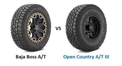 Mickey Thompson Baja Boss A T Vs Toyo Open Country A T III Top Tire