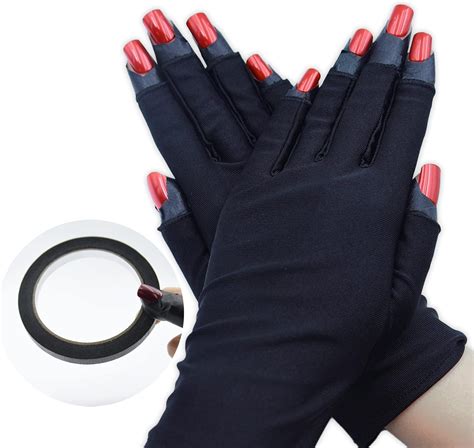 Amazon Misoce UV Gloves For Nails Lamp Light UV Protection