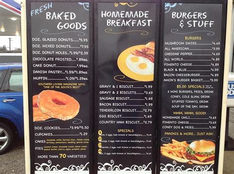 Amon's Sugar Shack Bakery Menu - Urbanspoon/Zomato