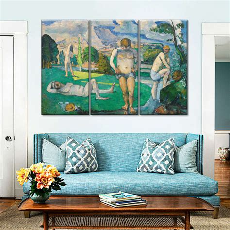 Bathers At Rest 1876 1877 Wall Art Painting By Paul Cezanne