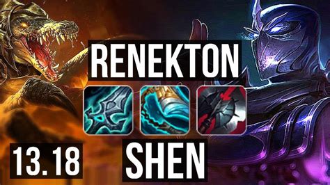 Renekton Vs Shen Top 800 Games 13m Mastery 827 Kr Master