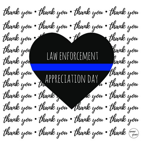 Law Enforcement Appreciation Day 🖤💙🖤 Law Enforcement Appreciation