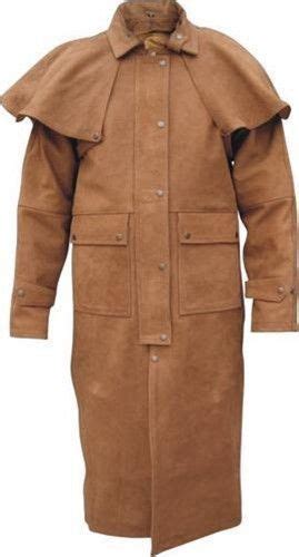 Mens Brown Leather Duster With Zip Out Liner And Leg Straps Mens Leather Coats Brown Leather