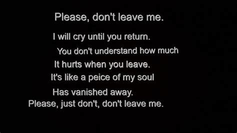 I Love You Please Dont Leave Me Quotes