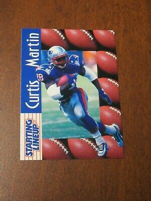 Curtis Martin 1997 Kenner Starting Lineup Card New England Patriots