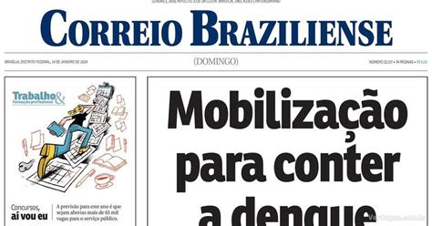 Capa Correio Braziliense Edi O Domingo De Janeiro De