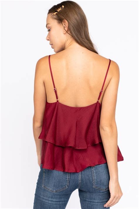 Top De Tiritas Rojo Vino Meraki Boutique