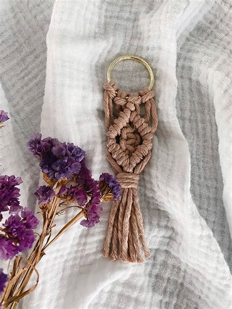 Diy How To Make A Cute Macramé Keychain