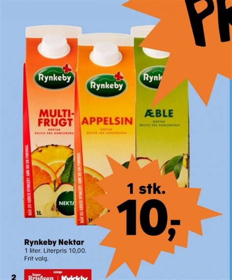 Rynkeby Nektar Appelsinjuice Kvickly Januar 2023 Alle Tilbudsavis