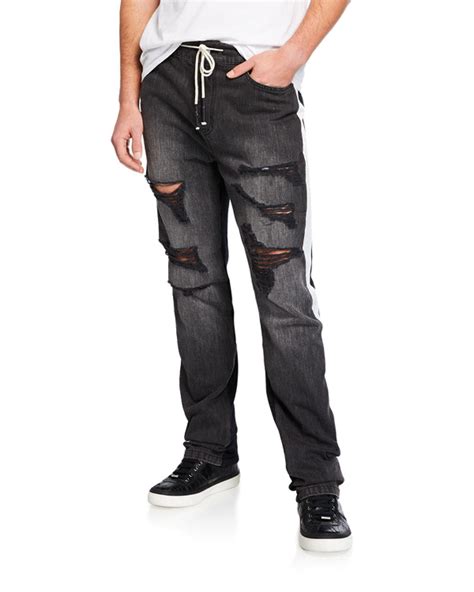 Mostly Heard Rarely Seen Mens Dante Hybrid Drawstring Waist Jeans In