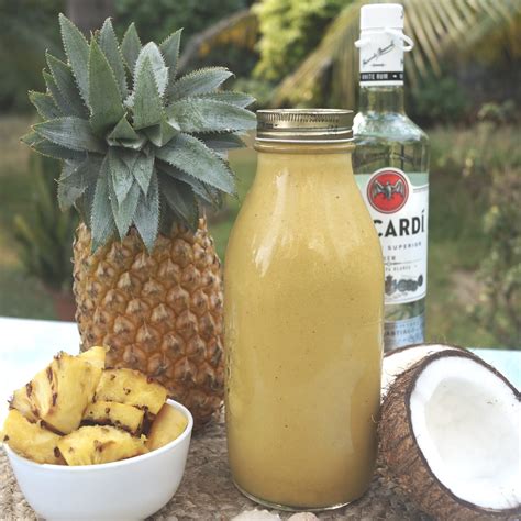 Tropical Grilled Pineapple Pina Colada Cocktail Recipe