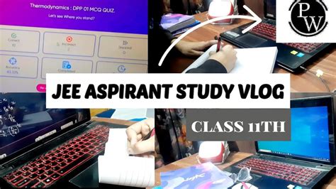 JEE ASPIRANT2025 Study Vlog Ft Physics WallahClass 11th 12hours