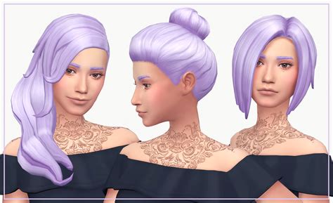 My Sims 4 Blog Base Game Hair Recolors By WMS