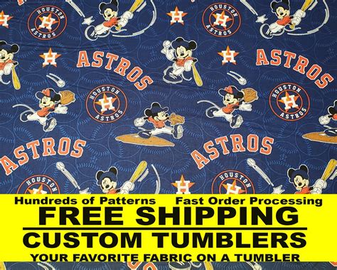 SALE MLB Houston Astros Mickey Mouse Fabric Officially Etsy