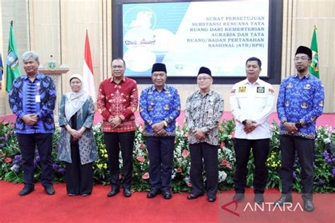 Kementerian Atr Bpn Serahkan Dokumen Persub Rtrw Provinsi Banten